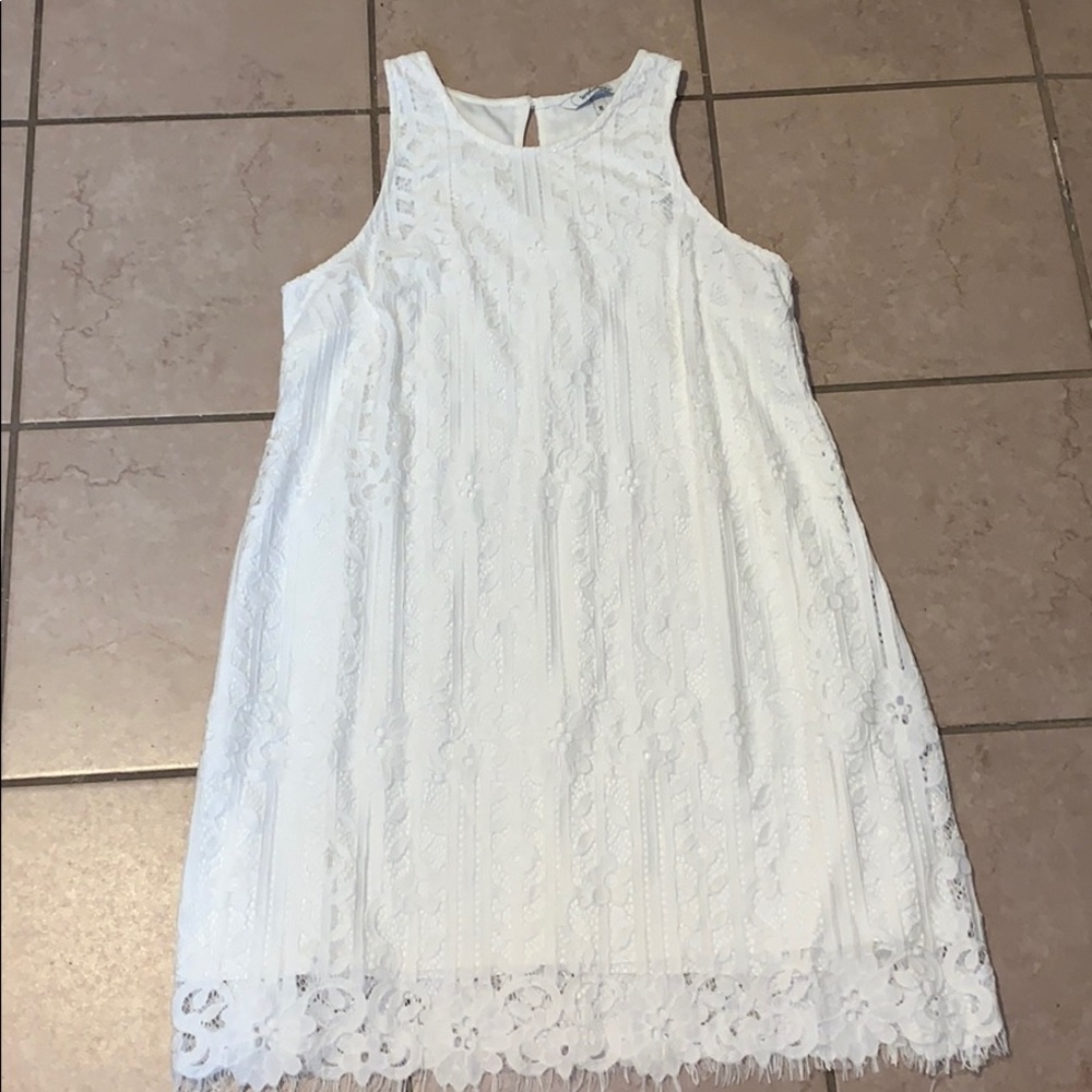 Speechless white lace dress